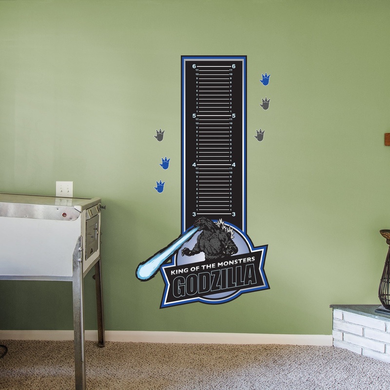 Godzilla King of the Monsters – Growth Chart – Official Toho – Reusable Vinyl Wall Decal