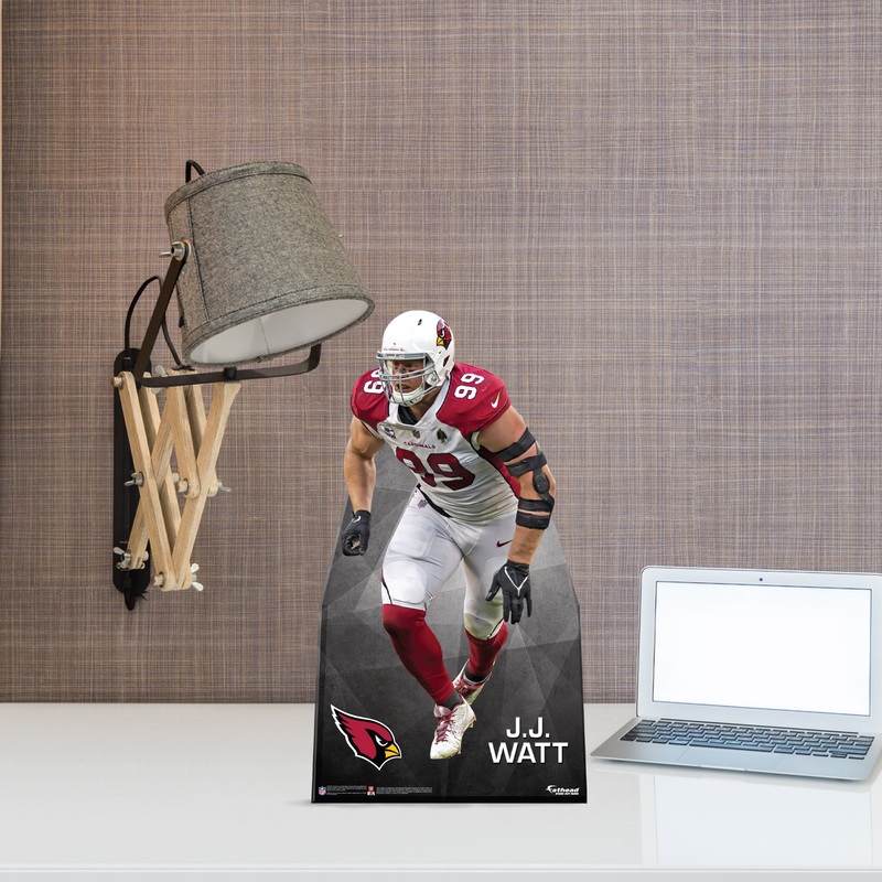 J.J. Watt – Mini Stand Out – Official NFL – Arizona Cardinals – Cardstock Cutout