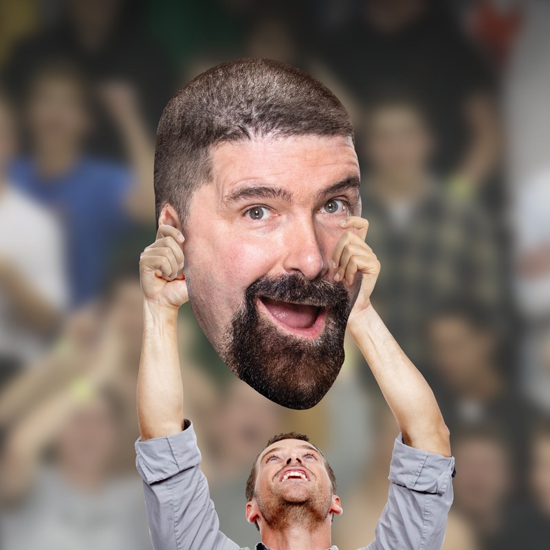 Mick Foley – Big Head – Official WWE – WWE – Foam Core Cutout