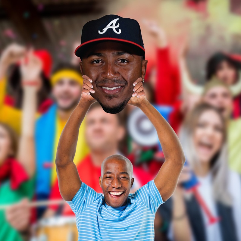 Ozzie Albies – Big Head – Official MLB – Atlanta Braves – Foam Core Cutout