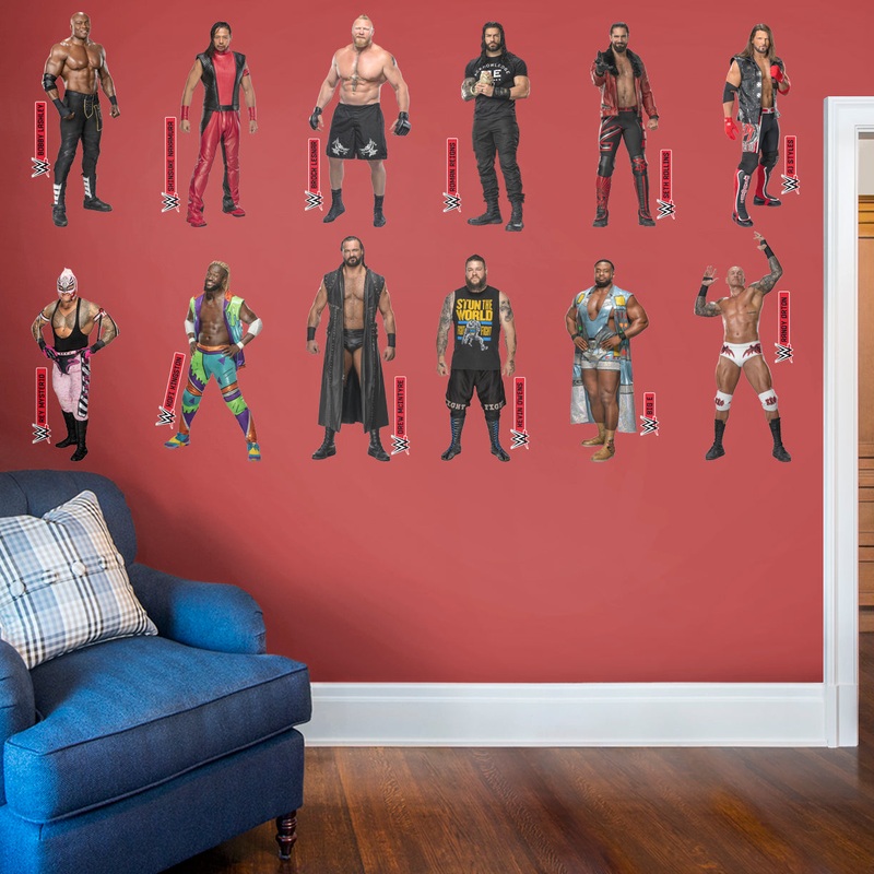 WWE – RealBig 2021 Collection – Official WWE – Reusable Vinyl Wall Decals
