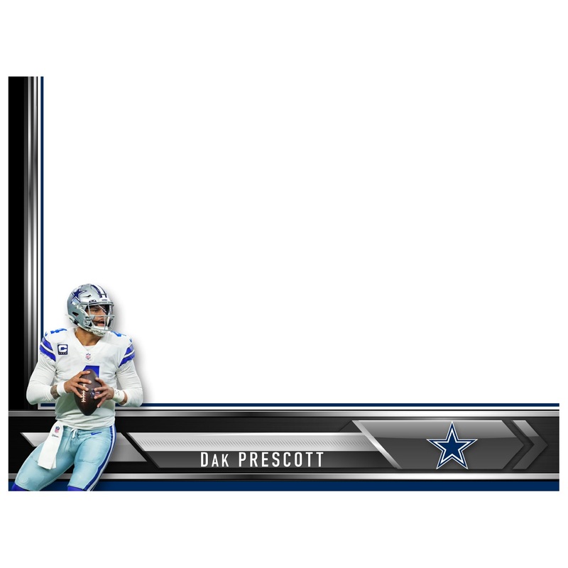 Dallas Cowboys – Dak Prescott – Dry Erase Whiteboard – Official NFL – Reusable Vinyl Wall Decal
