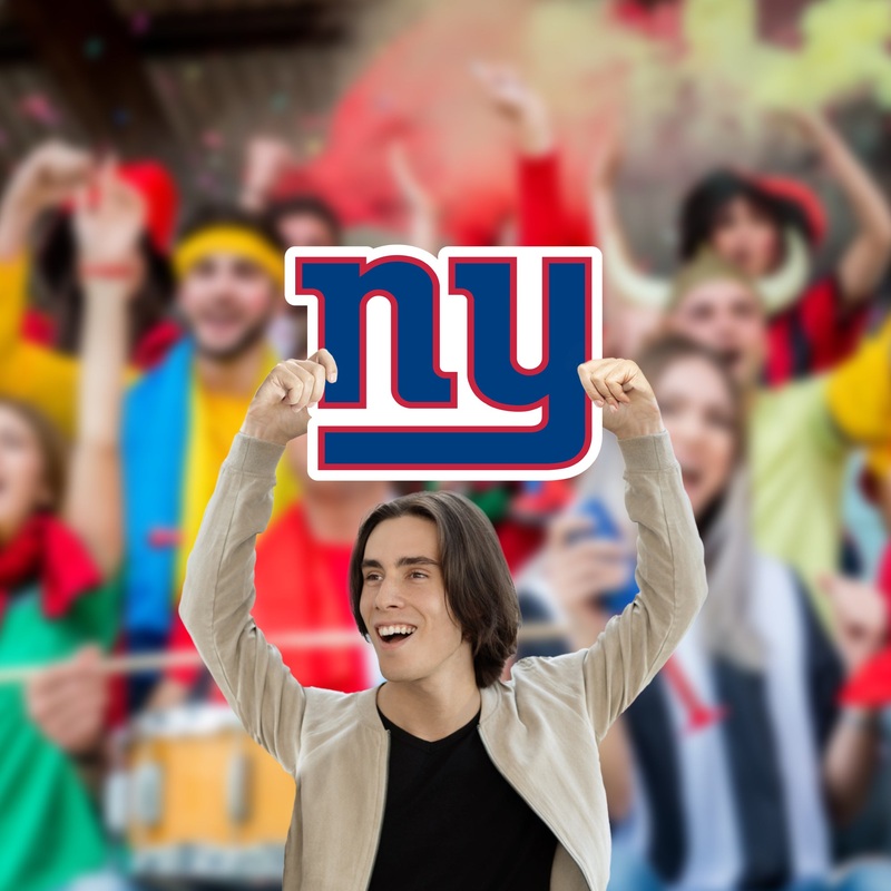 Logo – Big Head – Official NFL – New York Giants – Foam Core Cutout