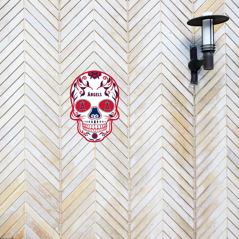 Los Angeles Angels – Sugar Skull Logo – Outdoor Wall Decals – Official MLB – Scratch Resistant Alumigraphics Smooth