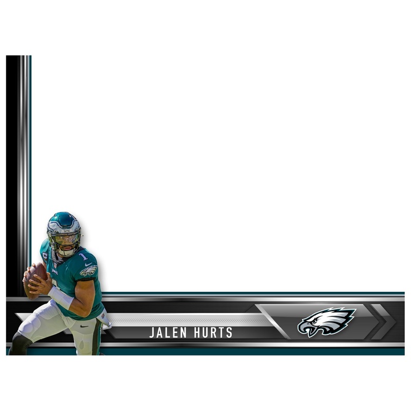 Philadelphia Eagles – Jalen Hurts – Dry Erase Whiteboard – Official NFL – Reusable Vinyl Wall Decal