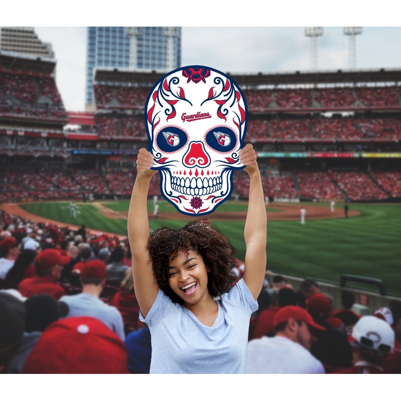 Skull Logo – Big Head – Official MLB – Cleveland Guardians – Foam Core Cutout