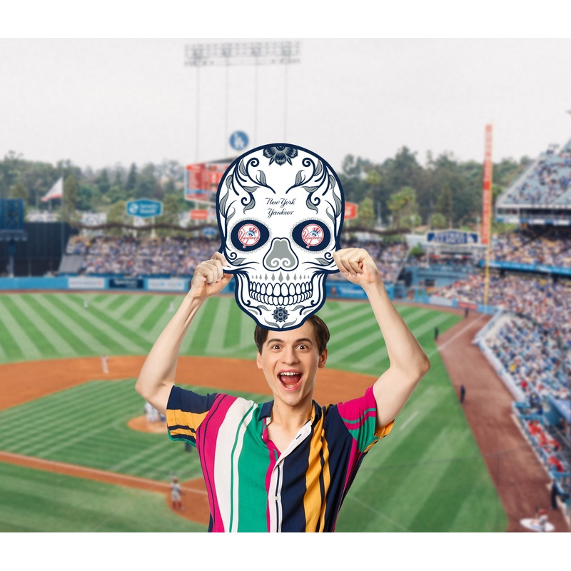 Skull Logo – Big Head – Official MLB – New York Yankees – Foam Core Cutout