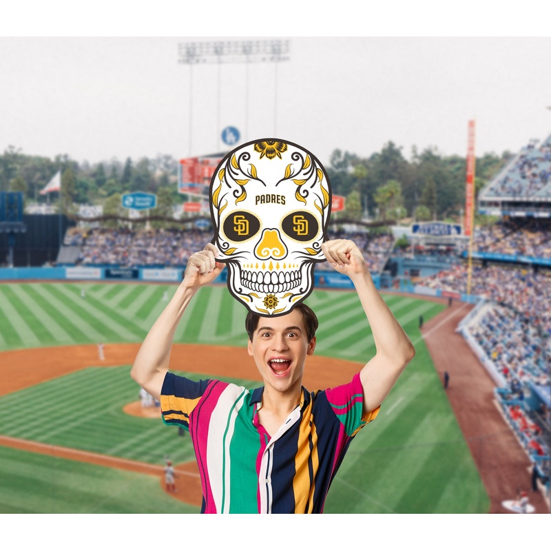 Skull Logo – Big Head – Official MLB – San Diego Padres – Foam Core Cutout