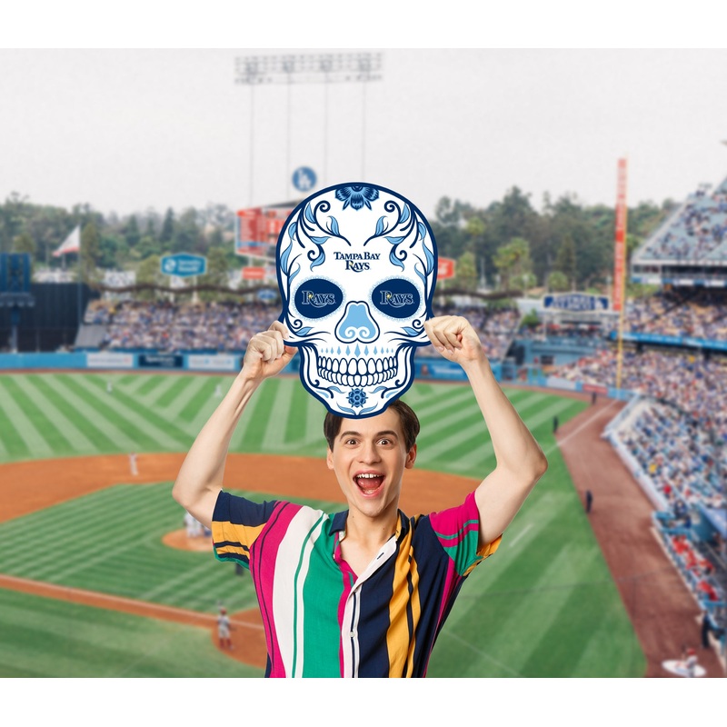 Skull Logo – Big Head – Official MLB – Tampa Bay Rays – Foam Core Cutout
