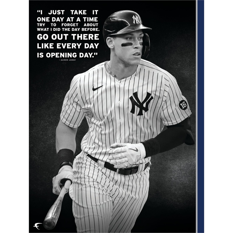 Aaron Judge – Inspirational – Peel & Stick Poster – Official MLB – New York Yankees – Reusable Vinyl Wall Decal