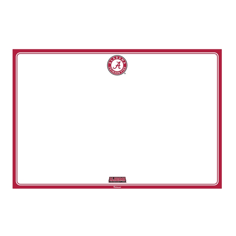 Alabama Crimson Tide – Dry Erase Whiteboard – Official NCAA – Reusable Vinyl Wall Decal