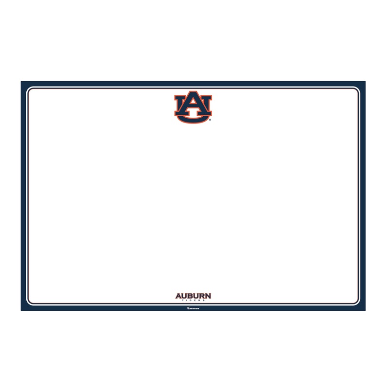 Auburn Tigers – Dry Erase Whiteboard – Official NCAA – Reusable Vinyl Wall Decal