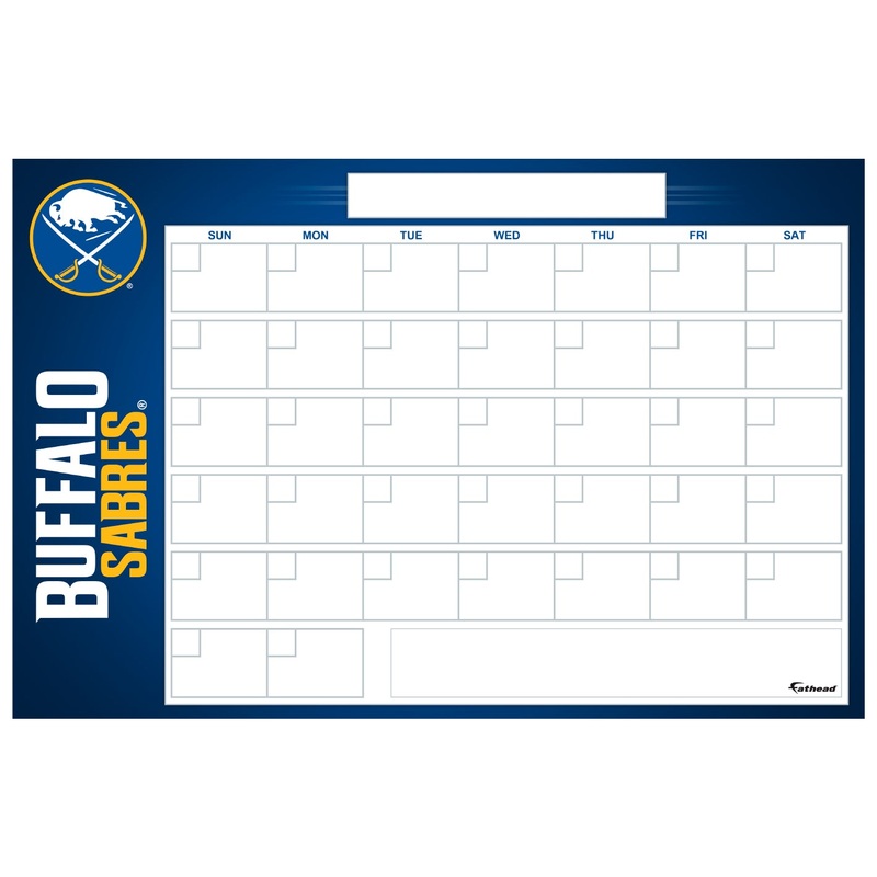 Buffalo Sabres – Dry Erase Calendar – Official NHL – Reusable Vinyl Wall Decal #2