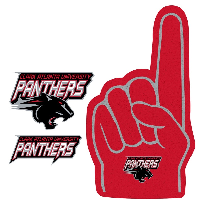 Clark Atlanta Panthers – RealBig Foam Finger Collection – Official NCAA – Reusable Vinyl Wall Decals