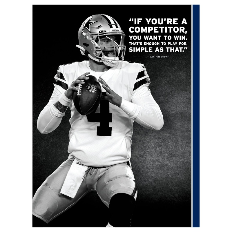 Dak Prescott – Inspirational – Peel & Stick Poster – Official NFL – Dallas Cowboys – Reusable Vinyl Wall Decal