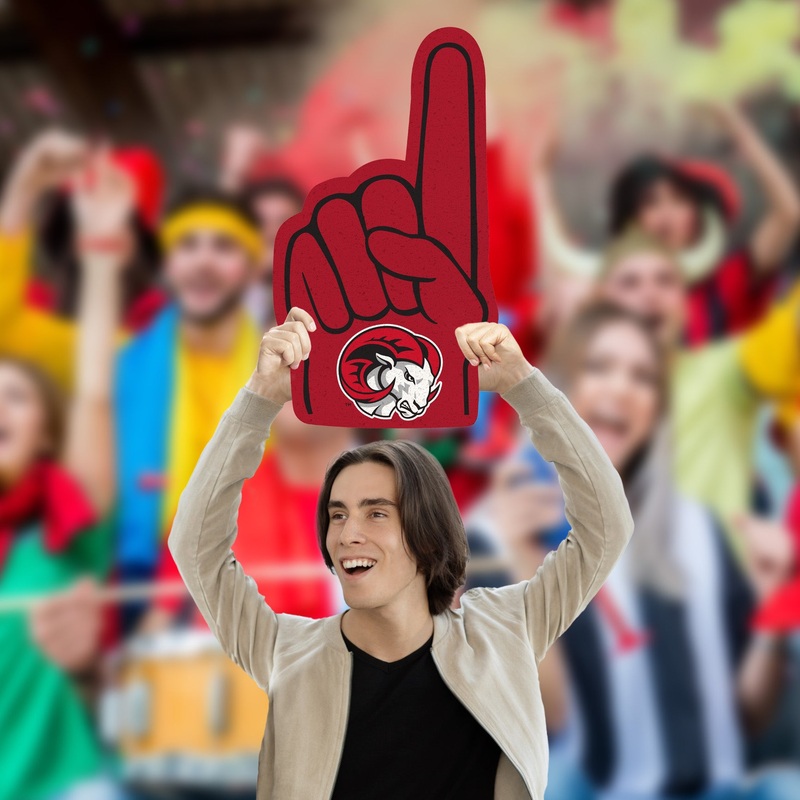 Foam Finger – Big Head – Official NCAA – Winston-Salem State Rams – Foam Core Cutout