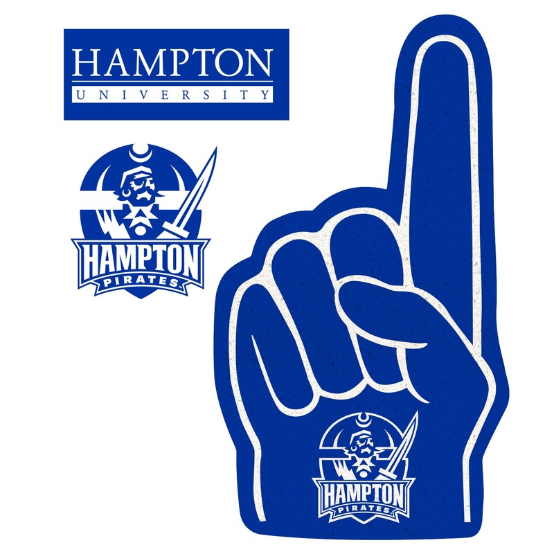 Hampton Pirates – RealBig Foam Finger Collection – Official NCAA – Reusable Vinyl Wall Decals