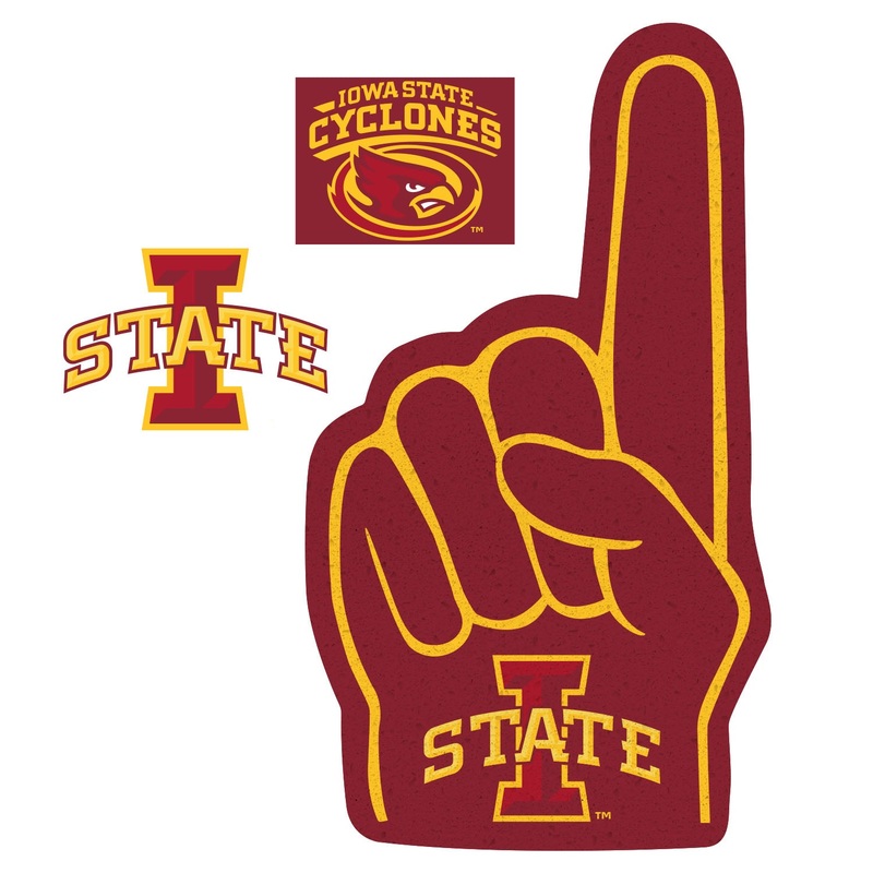 Iowa State Cyclones – RealBig Foam Finger Collection – Official NCAA – Reusable Vinyl Wall Decals