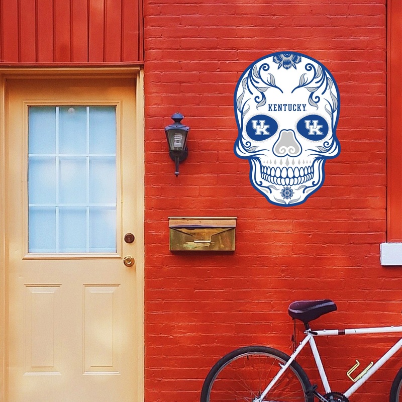 Kentucky Wildcats – Skull – Outdoor Wall Decals – Official NCAA – Scratch Resistant Alumigraphics Smooth