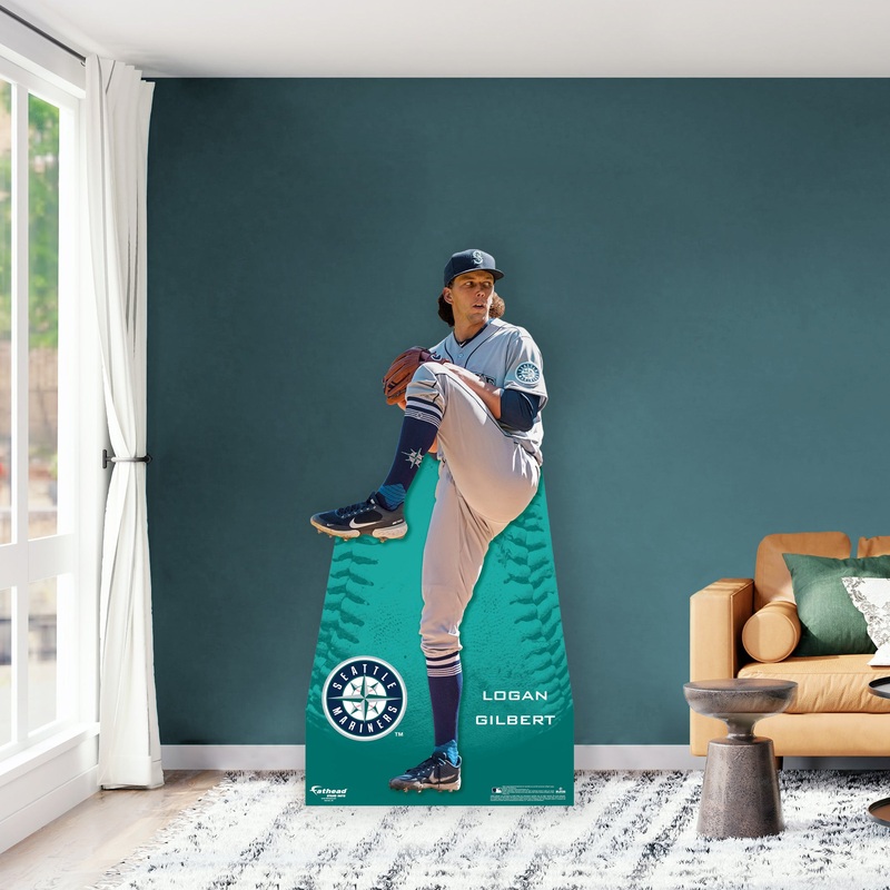 Logan Gilbert – Life-Size Stand Out – Official MLB – Seattle Mariners – Foam Core Cutout