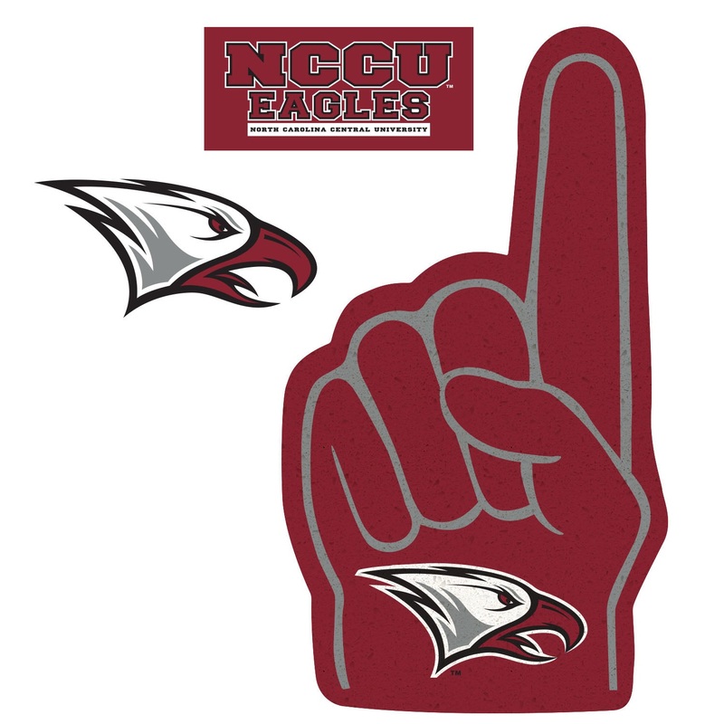 North Carolina Central Eagles – RealBig Foam Finger Collection – Official NCAA – Reusable Vinyl Wall Decals