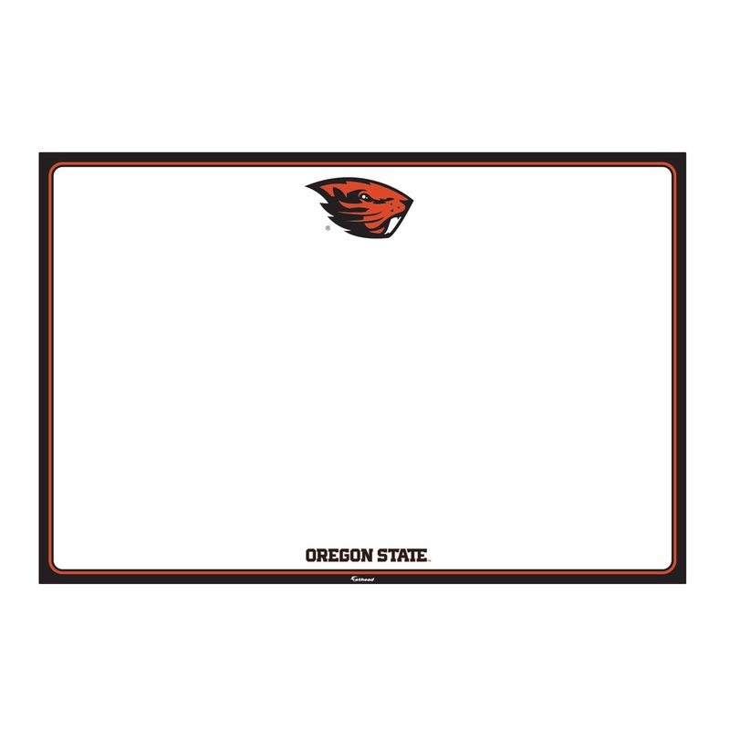 Oregon State Beavers – Dry Erase Whiteboard – Official NCAA – Reusable Vinyl Wall Decal