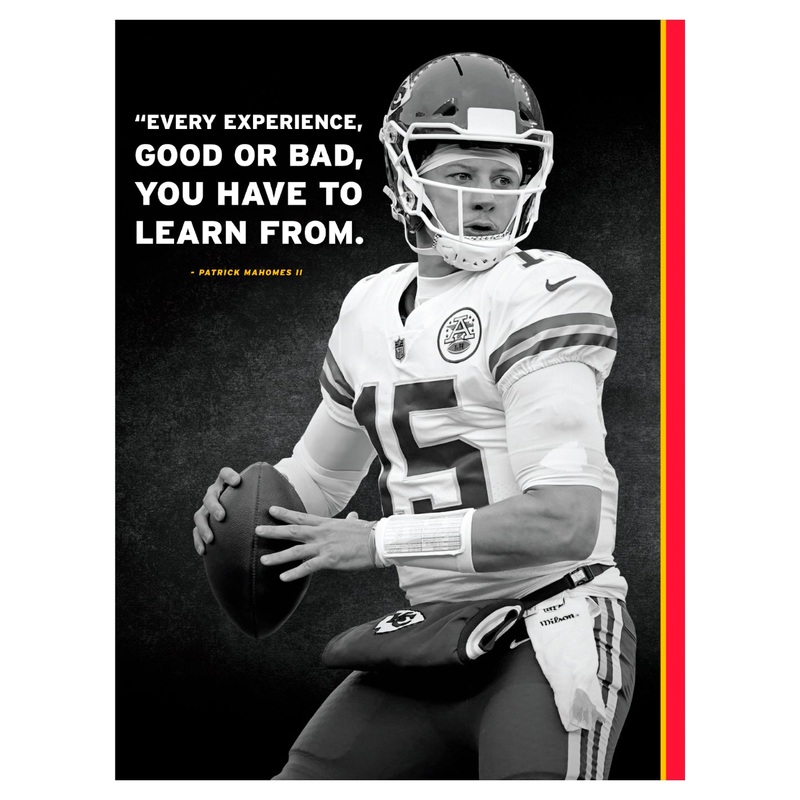 Patrick Mahomes II – Inspirational – Peel & Stick Poster – Official NFL – Kansas City Chiefs – Reusable Vinyl Wall Decal #1
