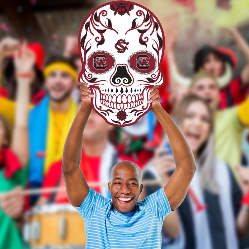 Skull – Big Head – Official NCAA – South Carolina Gamecocks – Foam Core Cutout