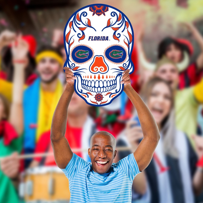 Skull Logo – Big Head – Official NCAA – Florida Gators – Foam Core Cutout