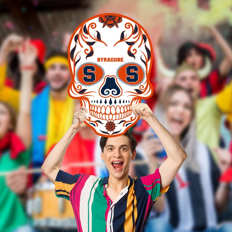 Skull Logo – Big Head – Official NCAA – Syracuse Orange – Foam Core Cutout