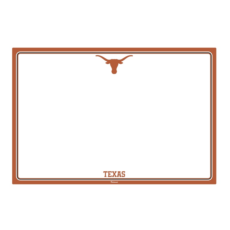 Texas Longhorns – Dry Erase Whiteboard – Official NCAA – Reusable Vinyl Wall Decal
