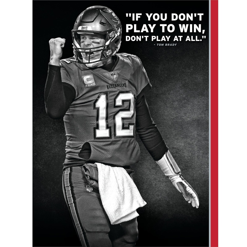 Tom Brady – Inspirational – Peel & Stick Poster – Official NFL – Tampa Bay Buccaneers – Reusable Vinyl Wall Decal #1