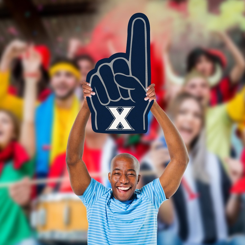 Xavier Musketeers – Big Head – Official NCAA – Foam Core Cutout