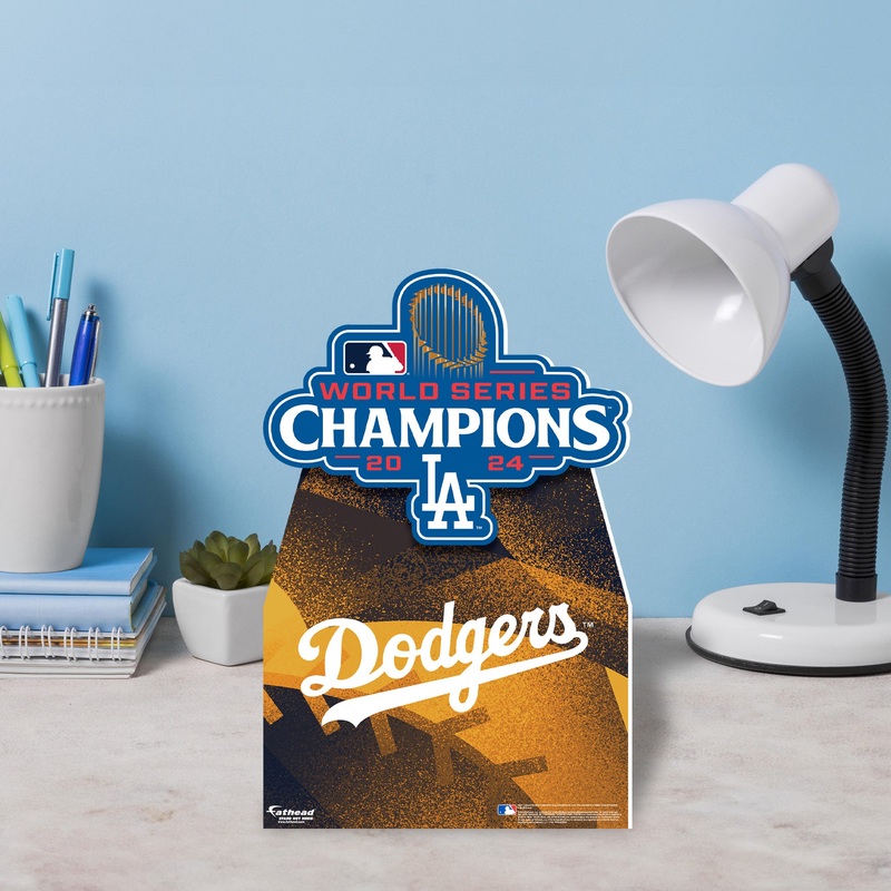 2024 World Series Champions Logo – Mini Stand Out – Official MLB – Los Angeles Dodgers – Cardstock Cutout