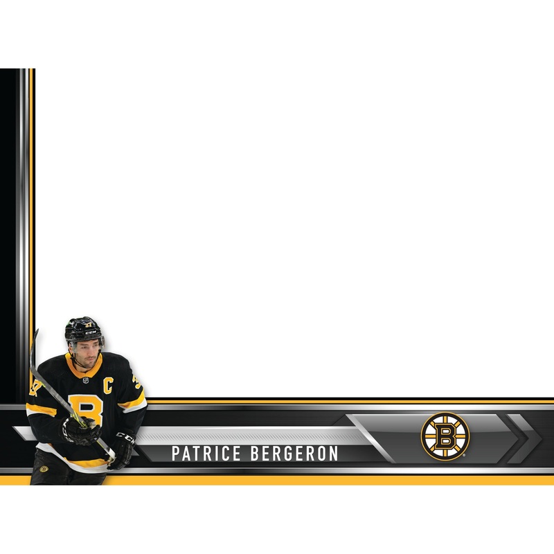 Boston Bruins – Patrice Bergeron – Dry Erase Whiteboard – Official NHL – Reusable Vinyl Wall Decal