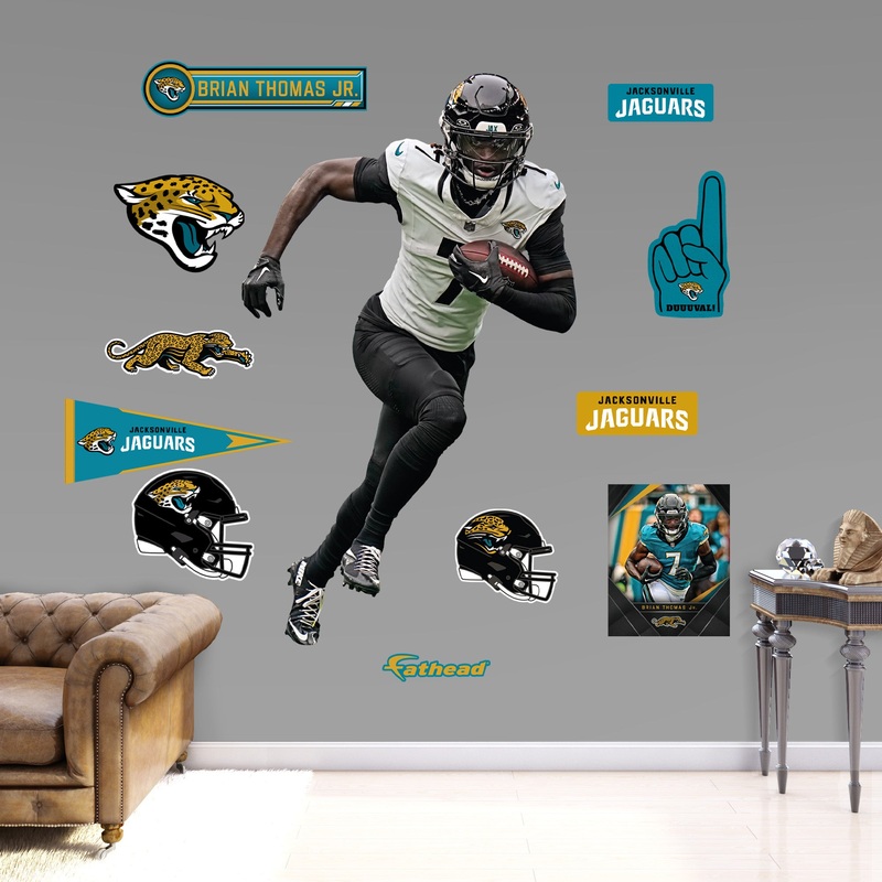 Brian Thomas Jr. – RealBig Collection – Official NFL – Jacksonville Jaguars – Reusable Vinyl Wall Decals