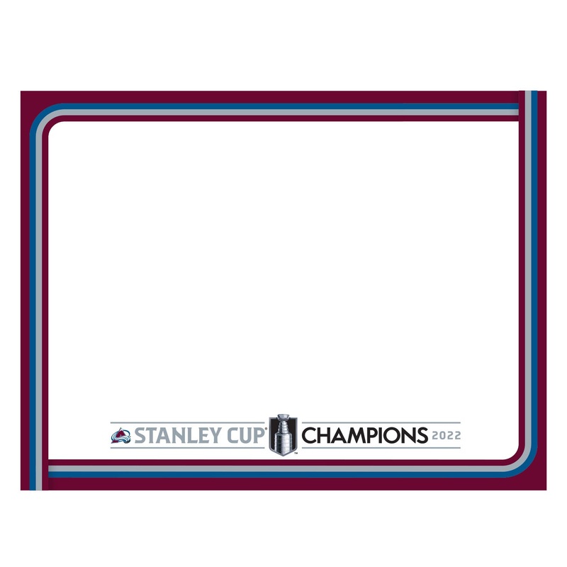 Colorado Avalanche – 2022 Stanley Cup Champions – Dry Erase Whiteboard – Official NHL – Reusable Vinyl Wall Decal