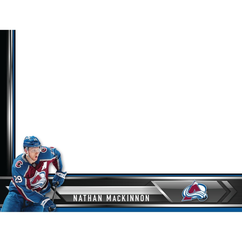 Colorado Avalanche – Nathan MacKinnon – Dry Erase Whiteboard – Official NHL – Reusable Vinyl Wall Decal