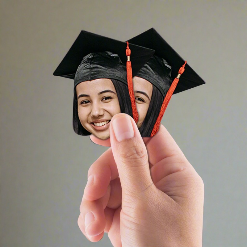 Custom – Graduation – Big Head Minis (9 to a sheet) – Cardstock Cutout
