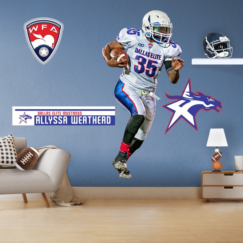 Dallas Elite Mustangs: Allyssa Weatherd – Officially Licensed WFA Removable Adhesive Decal