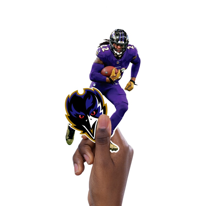 Derrick Henry – 5 Minis (Mixed Sizes) – Official NFL – Baltimore Ravens – Reusable Vinyl Decals