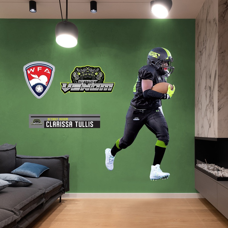 Detroit Venom: Clarissa Tullis – Officially Licensed WFA Removable Adhesive Decal