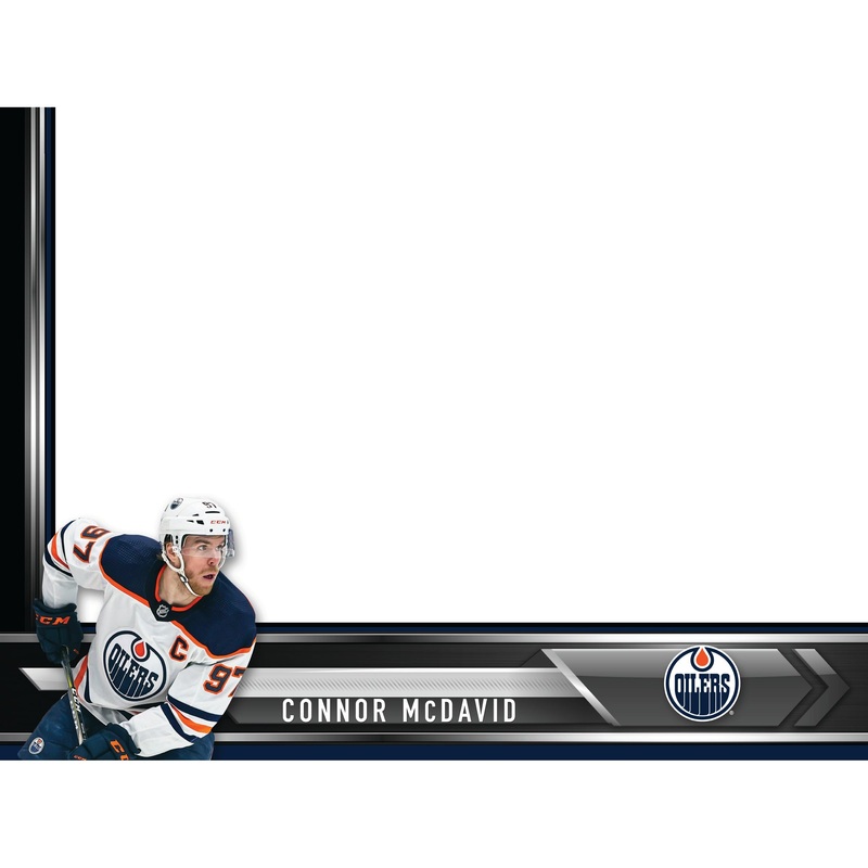 Edmonton Oilers – Connor McDavid – Dry Erase Whiteboard – Official NHL – Reusable Vinyl Wall Decal
