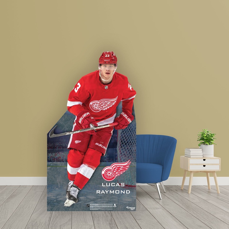 Lucas Raymond – Life-Size Stand Out – Official NHL – Detroit Red Wings – Foam Core Cutout