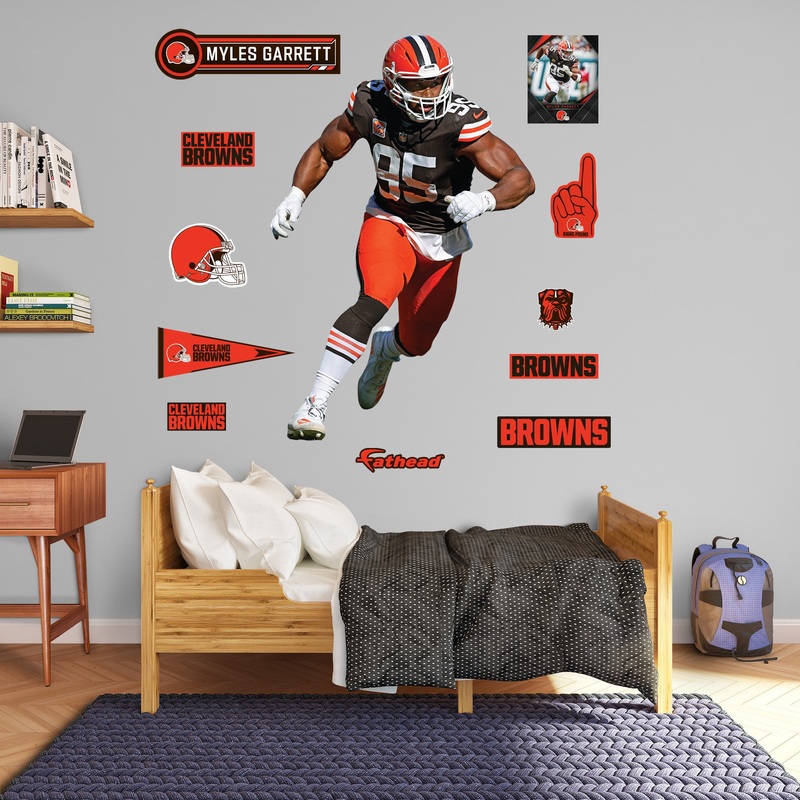 Myles Garrett – RealBig Collection – Official NFL – Cleveland Browns – Reusable Vinyl Wall Decals