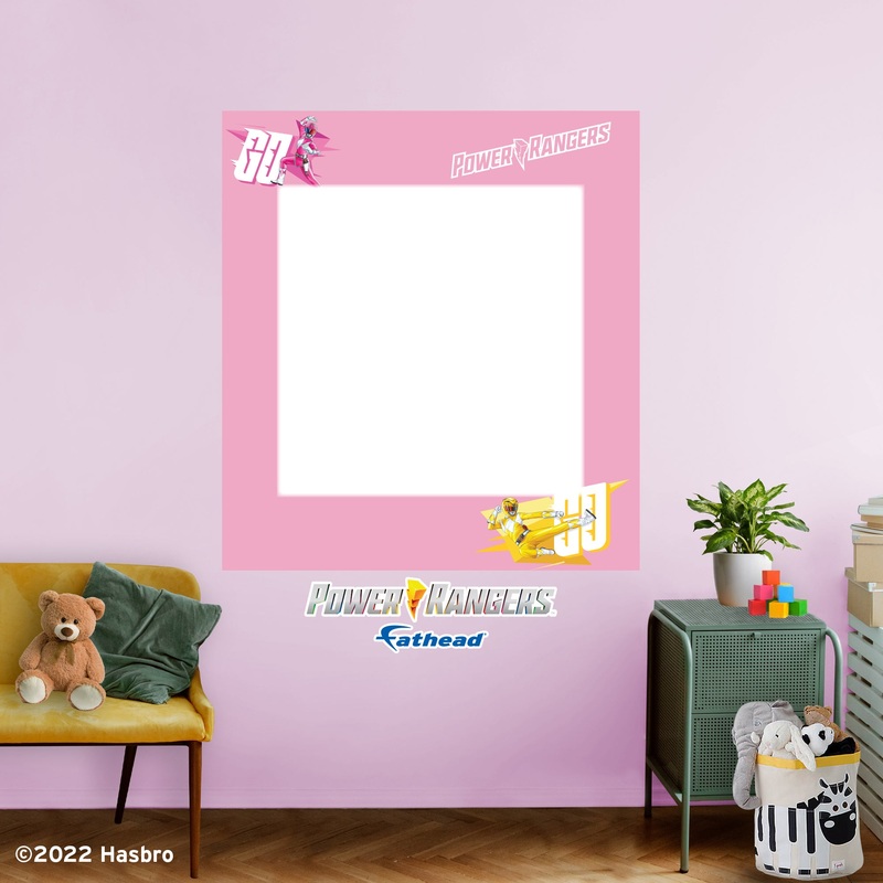 Power Rangers – Go Go Power Rangers – Dry Erase – Official Hasbro – Reusable Vinyl Wall Decal