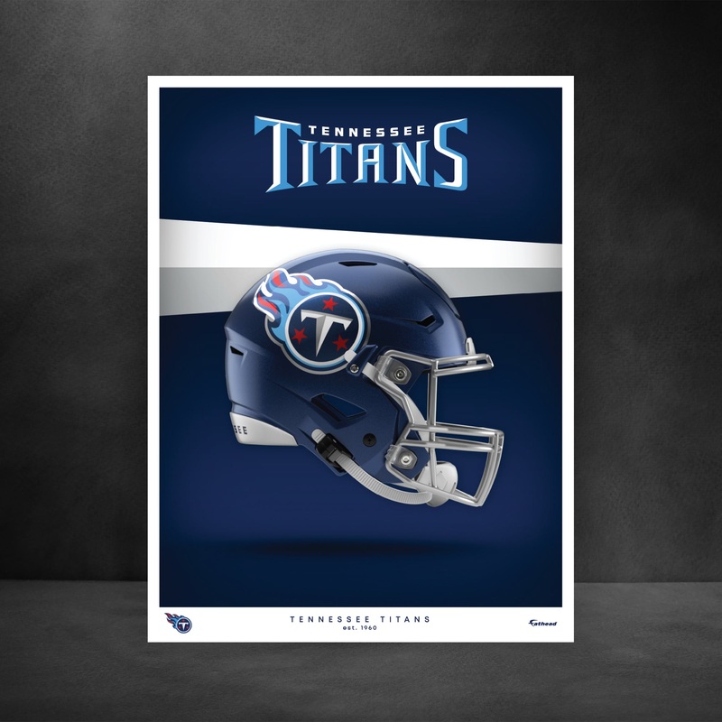 Tennessee Titans – Helmet Series – Peel & Stick Poster – Official NFL – Reusable Vinyl Wall Decal