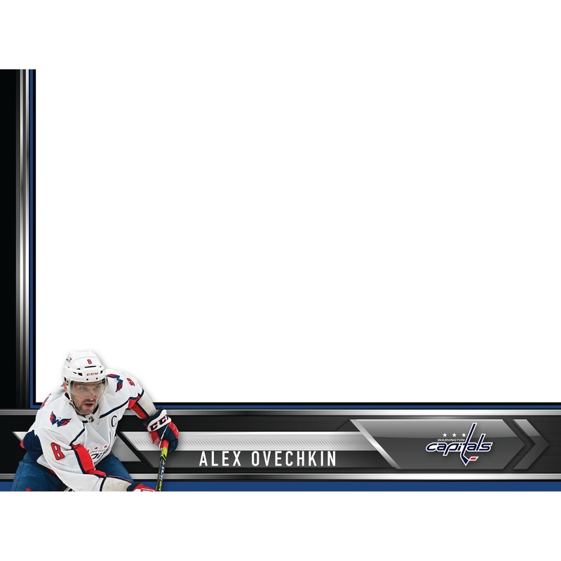 Washington Capitals – Alex Ovechkin – Dry Erase Whiteboard – Official NHL – Reusable Vinyl Wall Decal
