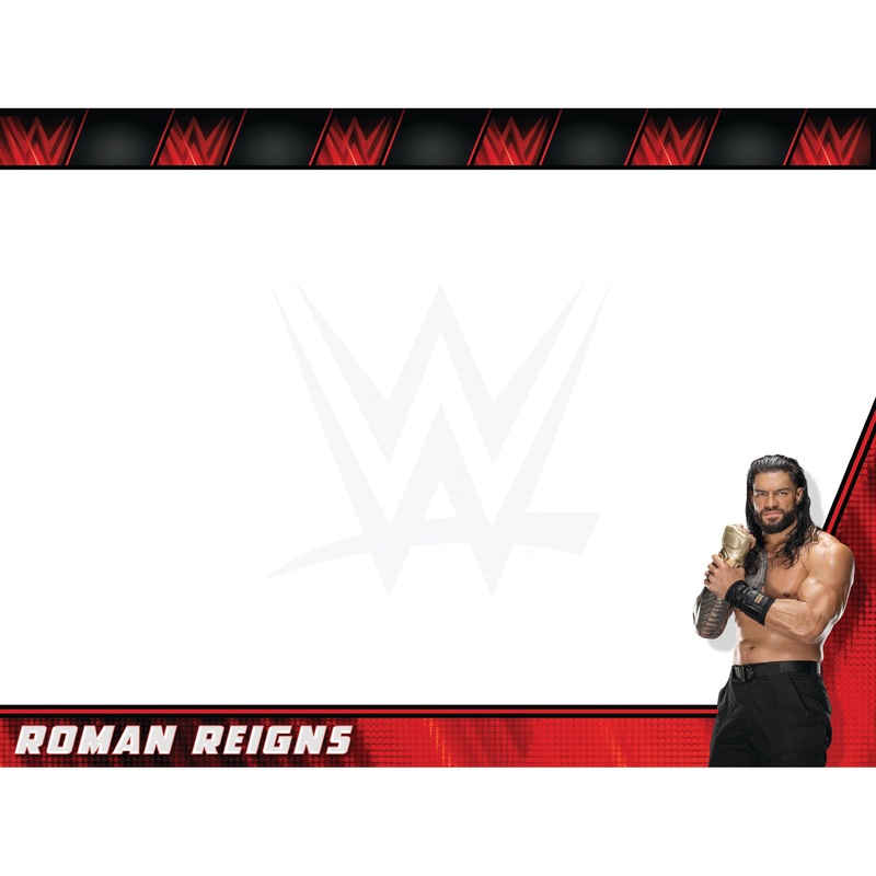 WWE – Roman Reigns – Dry Erase Whiteboard – Official WWE – Reusable Vinyl Wall Decal
