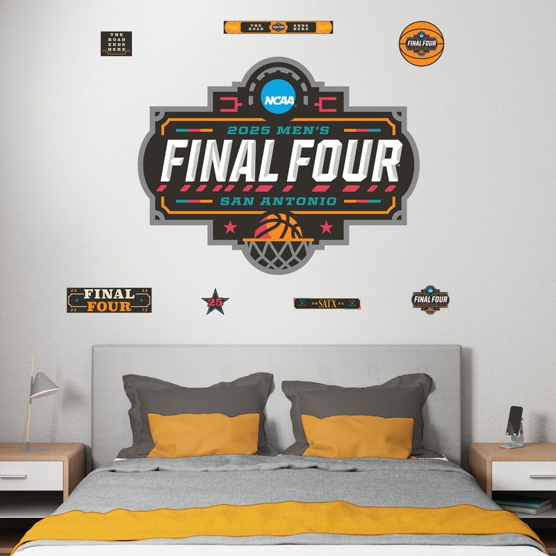 2025 Men’s Final Four Logo – Realbig Collection – Official NCAA – Reusable Vinyl Wall Decals
